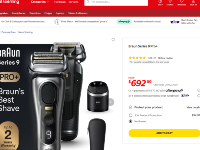 braun series 9 pro + 면도기 팔아요!