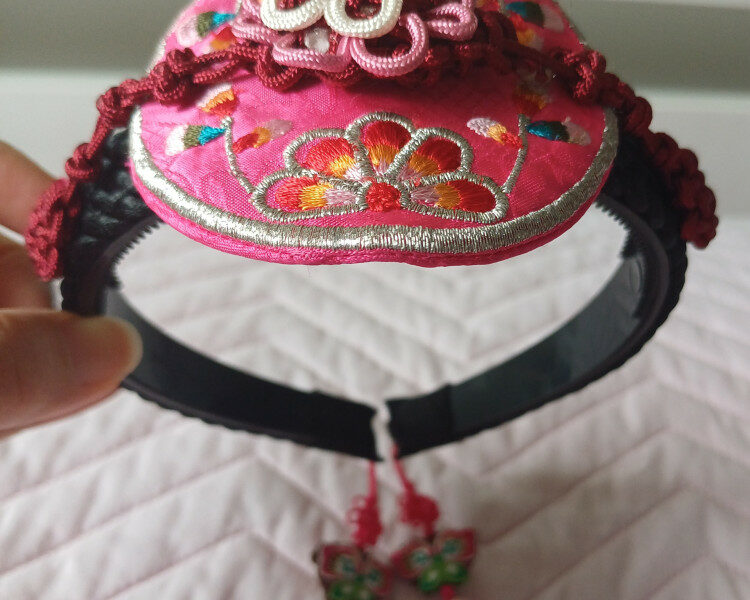 여아 한복 머리띠 + 속치마(새제품)