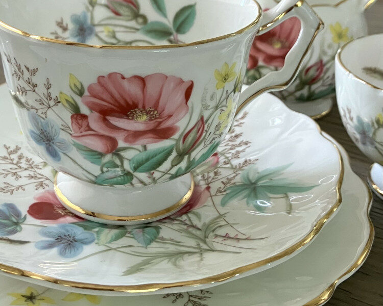 (판매완료)안슬리 일인용 티타임 세트