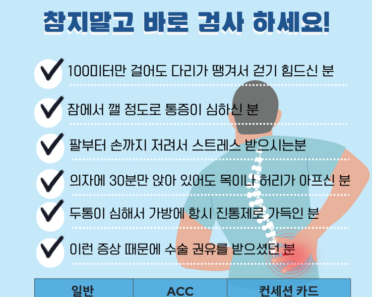 척추통증 참지 마시고 바로 검사 받으세요! & 우리 아이 몸의 균형을 무너뜨리는 척추측만증