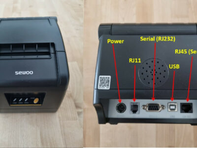 영수증 프린터 (2대), 영수증 롤