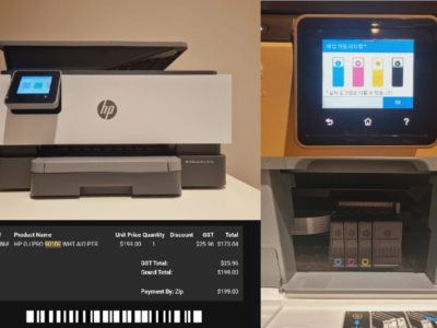 HP OfficeJet Pro 9010 + XL 정품 잉크